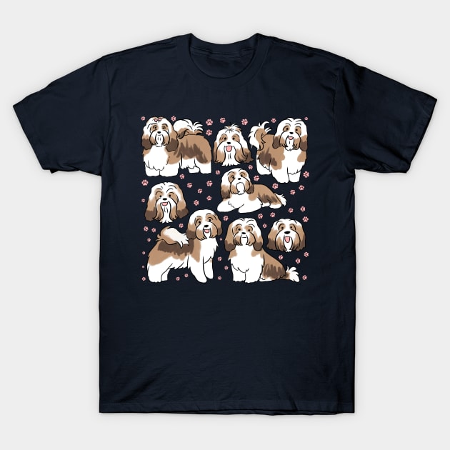 Cute Havanese Dog illustration T-Shirt by Yarafantasyart